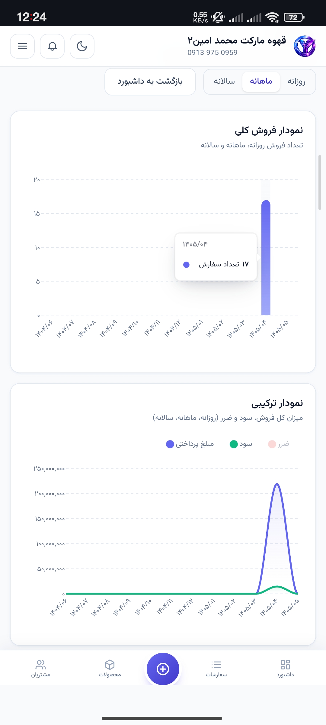 اسکرین‌شات سفارش‌یار