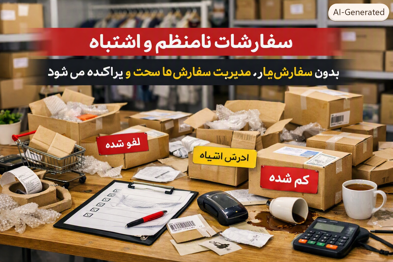 بی‌نظمی در سفارشات